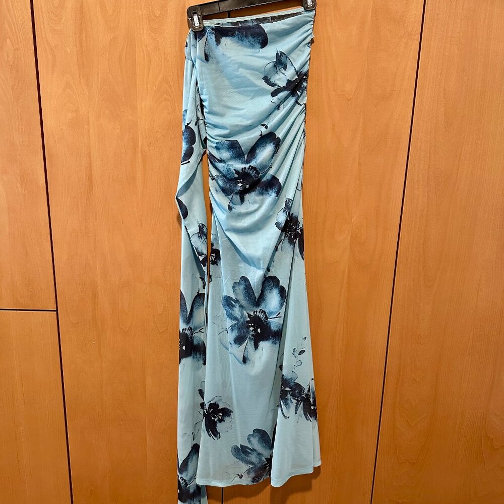 Peppermayo Songbird Maxi Dress Blue Black Floral 0 - Picture 7 of 8